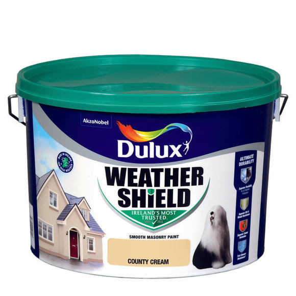 Dulux Weathershield County Cream 10L - T.O'Higgins Homevalue - Galway
