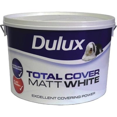 Dulux Total Cover Matt White  10 Litre - T.O'Higgins Homevalue - Galway