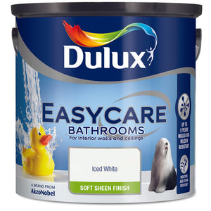 Dulux Easycare Bathrooms Iced White  2.5L - T.O'Higgins Homevalue - Galway