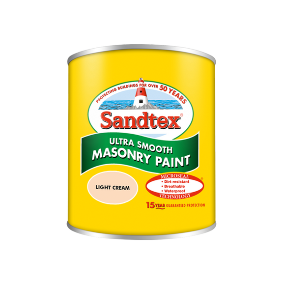 Sandtex Microseal Smooth Masonry Light Cream 150ml - T.O'Higgins Homevalue - Galway