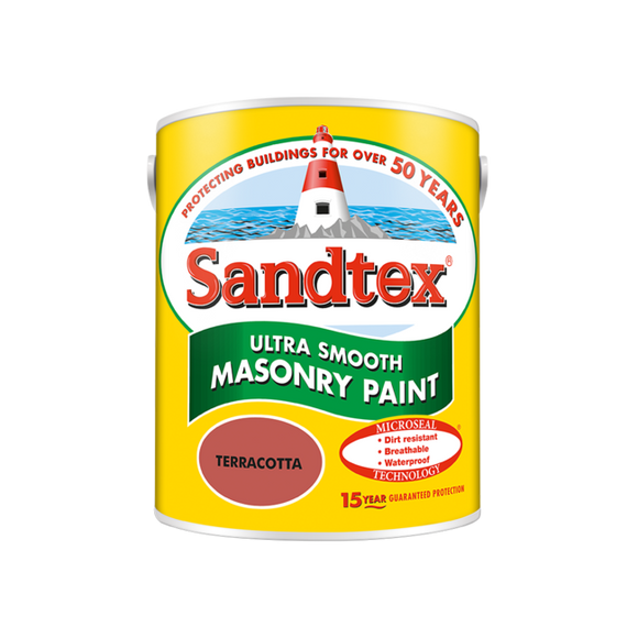 Sandtex Microseal Smooth Masonry Terracotta 5L - T.O'Higgins Homevalue - Galway