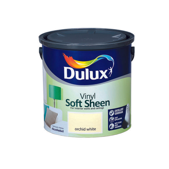 Dulux Vinyl Soft Sheen Orchid White  2.5L - T.O'Higgins Homevalue - Galway