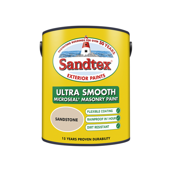 Sandtex Microseal Smooth Masonry Sandstone 5L - T.O'Higgins Homevalue - Galway