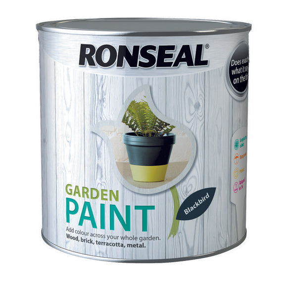 Ronseal Garden Paint 2.5L Blackbird - T.O'Higgins Homevalue - Galway