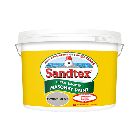 Sandtex Microseal Smooth Masonry Plym Grey 10L - T.O'Higgins Homevalue - Galway