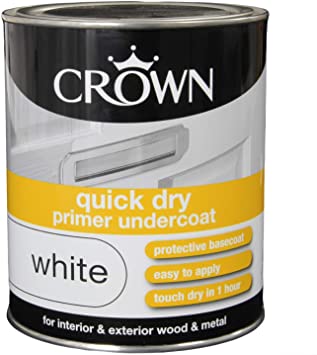 Crown Quick Dry Primer-Undercoat White 750ml - T.O'Higgins Homevalue - Galway