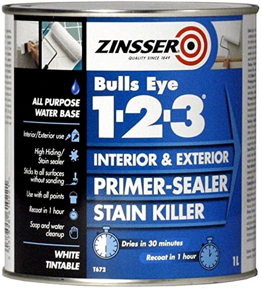 Zinsser Bullseye 123 Primer-Sealer 1L - T.O'Higgins Homevalue - Galway