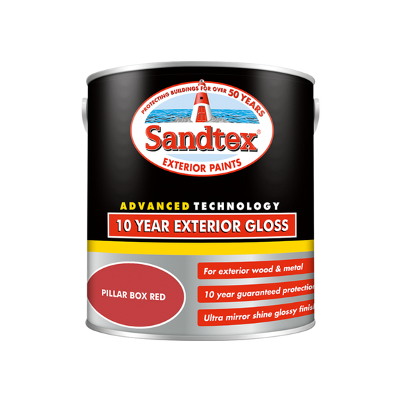 Sandtex 10 Year Gloss Red 2.5L - T.O'Higgins Homevalue - Galway