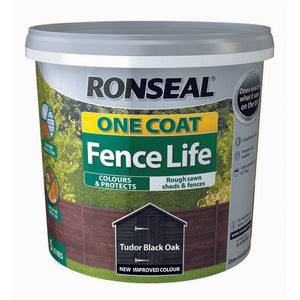 One Coat Fence Life 5L Tudor Black Oak - T.O'Higgins Homevalue - Galway