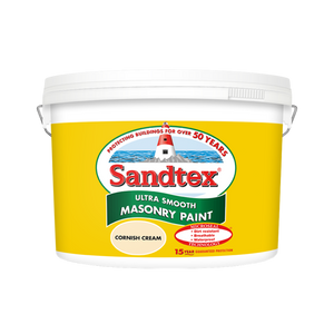 Sandtex Microseal Smooth Masonry Cornish Cream 10L - T.O'Higgins Homevalue - Galway