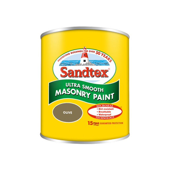 Sandtex Microseal Smooth Masonry Olive 150ml - T.O'Higgins Homevalue - Galway
