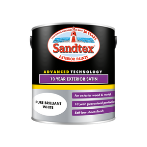 Sandtex 10 Year Satin Brilliant White 2.5L - T.O'Higgins Homevalue - Galway