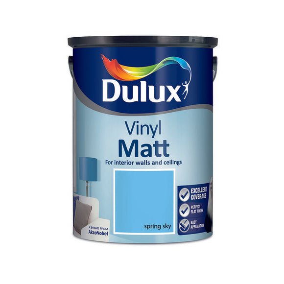 Dulux Vinyl Matt Spring Sky  5L - T.O'Higgins Homevalue - Galway