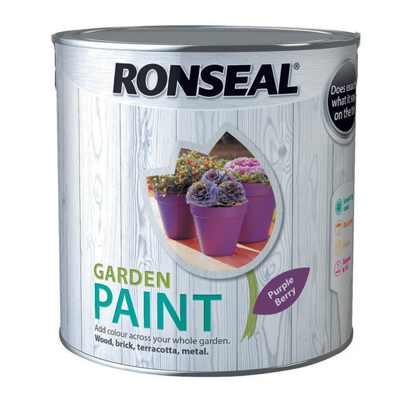 Ronseal Garden Paint 2.5L Purple Berry - T.O'Higgins Homevalue - Galway