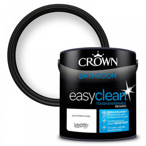 Crown Easyclean Bathroom Mid Sheen Emulsion 2.5L - T.O'Higgins Homevalue - Galway