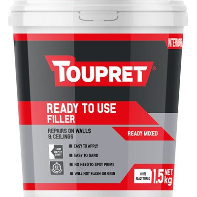 Toupret Ready To Use Interior Filler 1.5kg - T.O'Higgins Homevalue - Galway