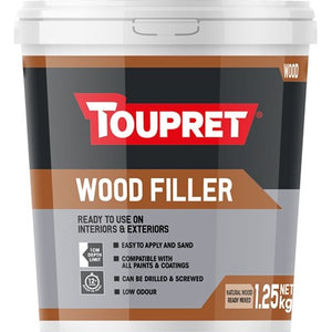 Toupret Wood Filler Interior & Exterior 1.25kg - T.O'Higgins Homevalue - Galway