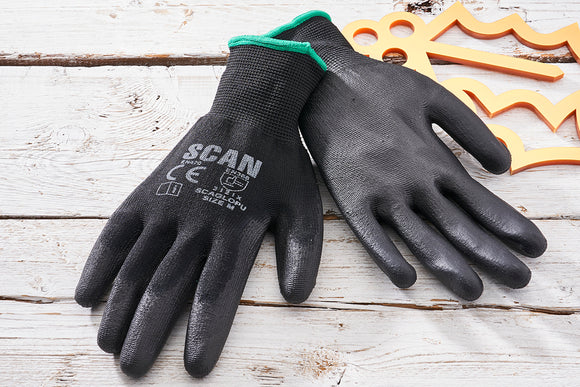Scan Pack of 10 Black PU Gloves - T.O'Higgins Homevalue - Galway