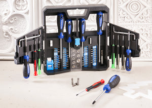 Faithfull Fold Out Screwdriver & Bit Set, 63 Piece - T.O'Higgins Homevalue - Galway