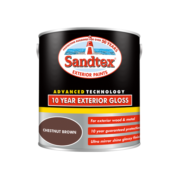 Sandtex 10 Year Gloss Chestnut Brown 2.5L - T.O'Higgins Homevalue - Galway