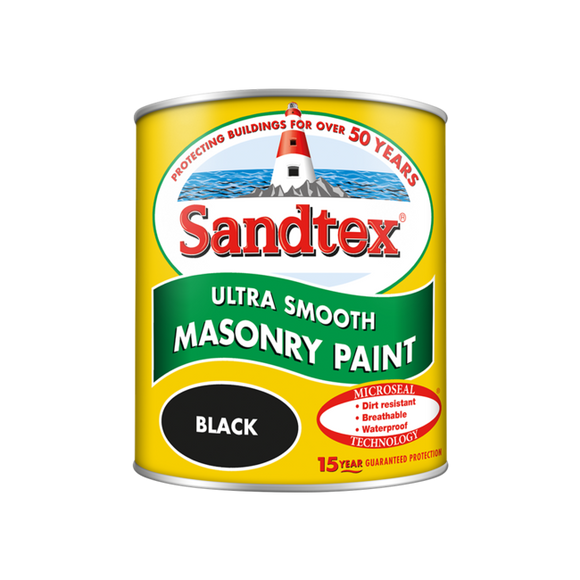 Sandtex Microseal Smooth Masonry Black 1L - T.O'Higgins Homevalue - Galway