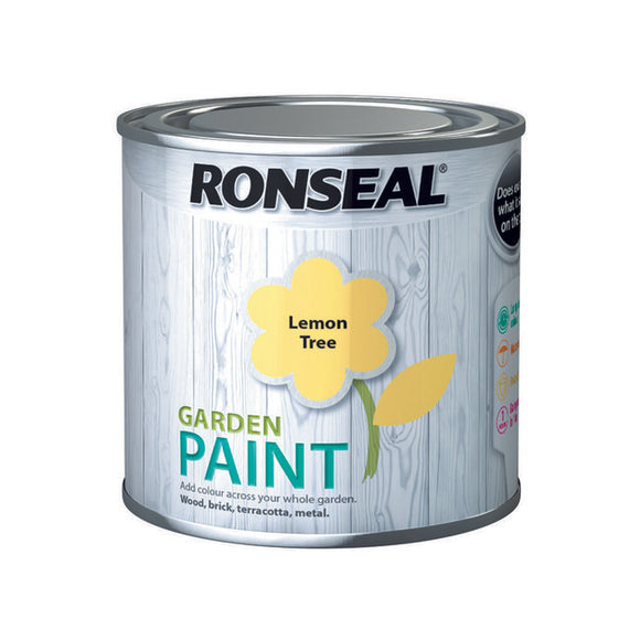 Ronseal Garden Paint 250ml Lemon Tree - T.O'Higgins Homevalue - Galway
