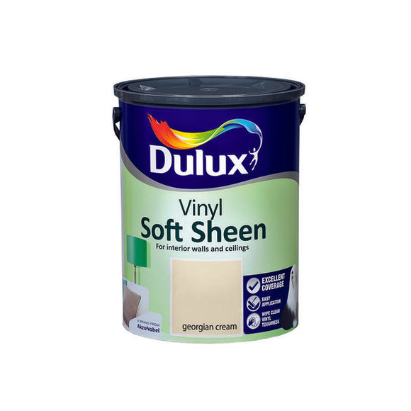 Dulux Vinyl Soft Sheen Georgian Cream  5L - T.O'Higgins Homevalue - Galway