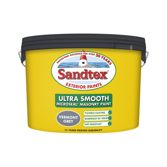 Sandtex Microseal Smooth Vermont Grey 10L - T.O'Higgins Homevalue - Galway