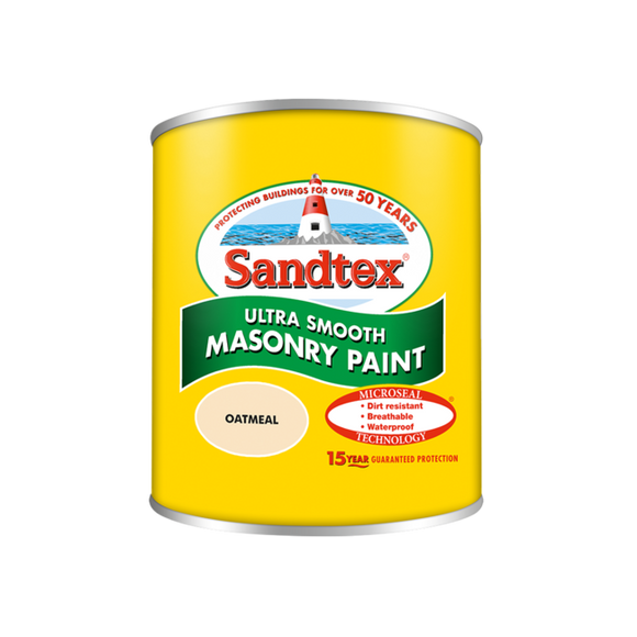 Sandtex Microseal Smooth Masonry Oatmeal 150ml - T.O'Higgins Homevalue - Galway