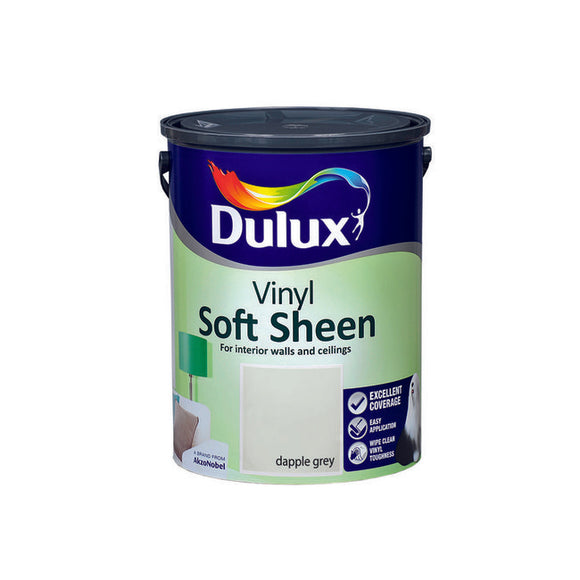 Dulux Vinyl Soft Sheen Dapple Grey 5L - T.O'Higgins Homevalue - Galway