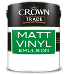 Crown Vinyl Matt Emulsion White 5L - T.O'Higgins Homevalue - Galway
