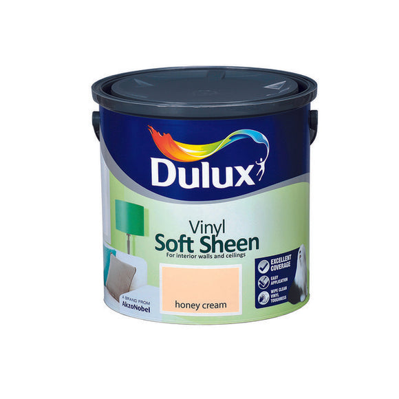 Dulux Vinyl Soft Sheen Honey Cream  2.5L - T.O'Higgins Homevalue - Galway