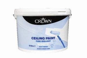 Crown Ceiling White Paint 9 Litre - T.O'Higgins Homevalue - Galway