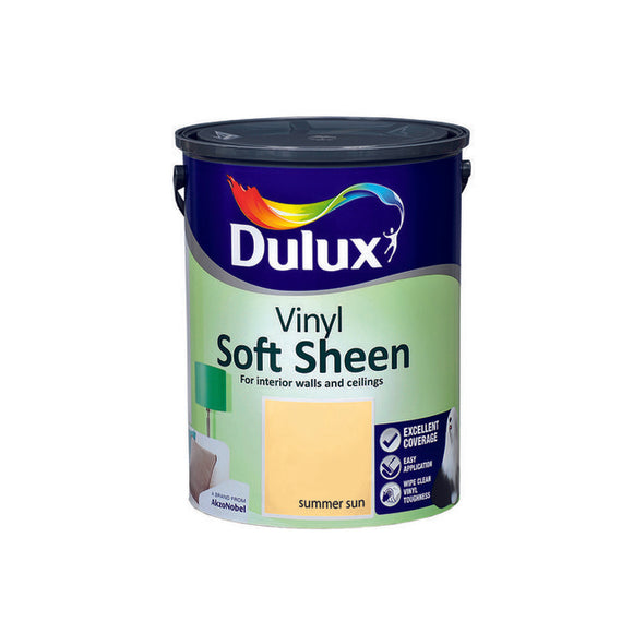 Dulux Vinyl Soft Sheen Summer Sun  5L - T.O'Higgins Homevalue - Galway