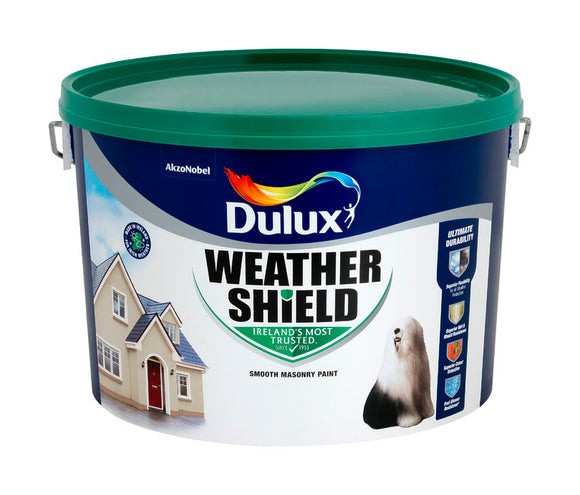 Dulux Weathershield Brilliant White 10L - T.O'Higgins Homevalue - Galway