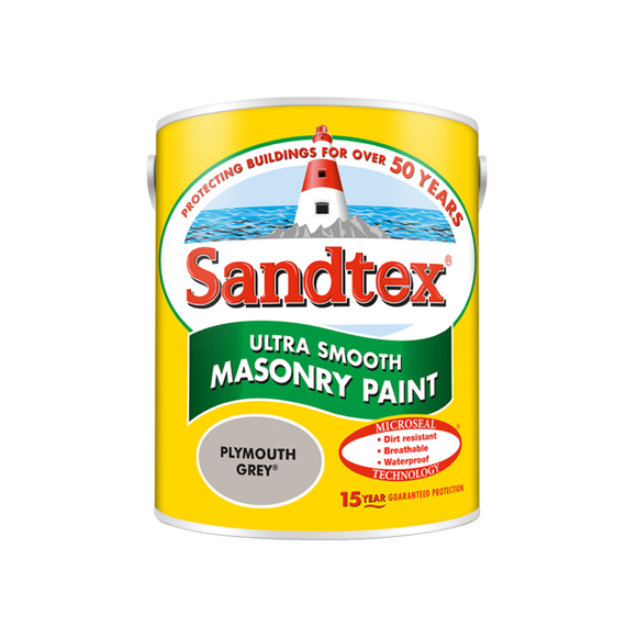 Sandtex Microseal Smooth Masonry Plym Grey 5L - T.O'Higgins Homevalue - Galway