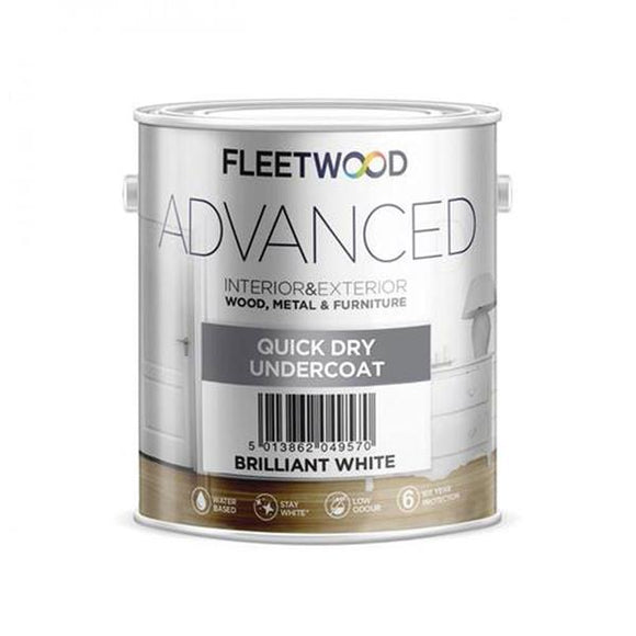 Fleetwood Advanced Quick Dry Undercoat Brilliant White 5L - T.O'Higgins Homevalue - Galway