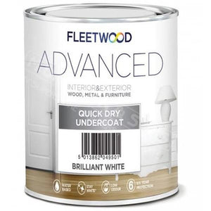 Fleetwood Advanced Quick Dry Undercoat Brilliant White 1L - T.O'Higgins Homevalue - Galway