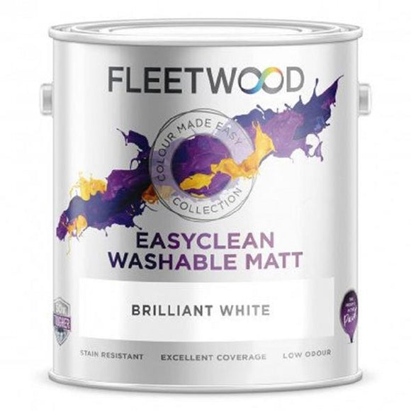 Fleetwood Easy clean Washable Matt Brilliant White 2.5L - T.O'Higgins Homevalue - Galway