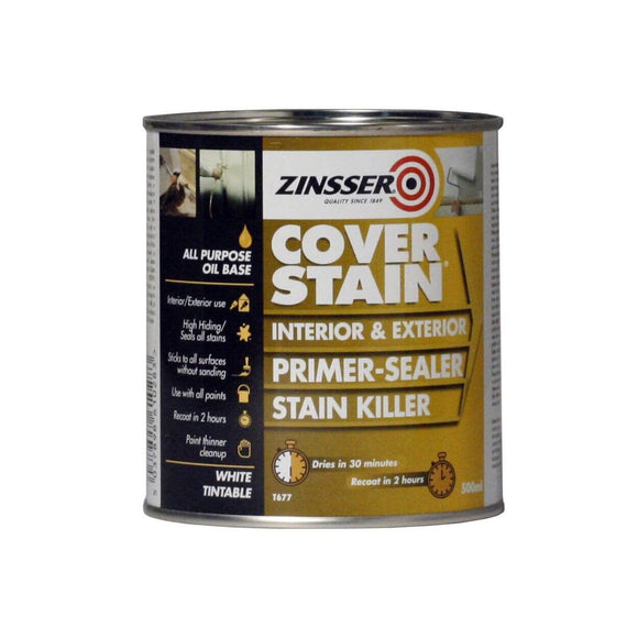 Zinsser Cover Stain 500ml - T.O'Higgins Homevalue - Galway